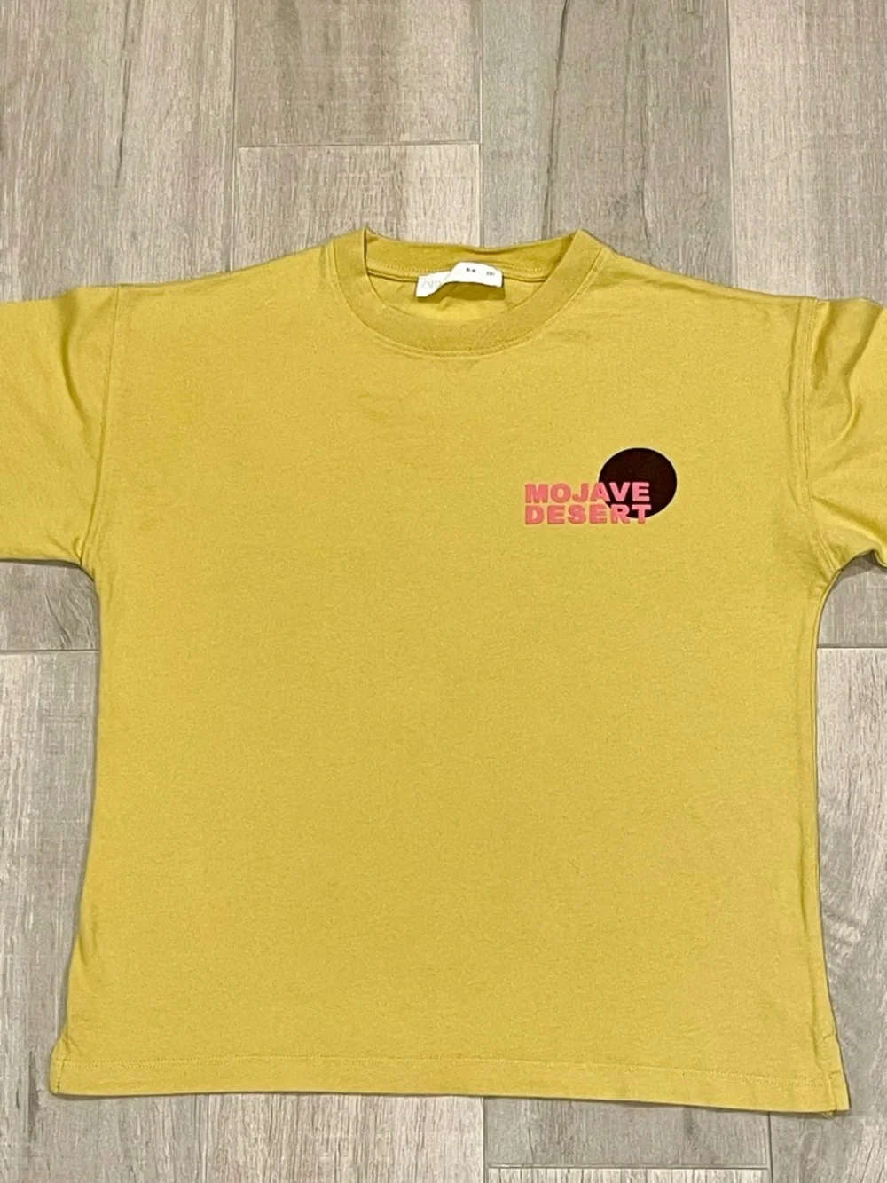 ZARA Boys Mojave Desert Graphic T-Shirt Yellow Size 8-9 (130cm) - Picture 2 of 7